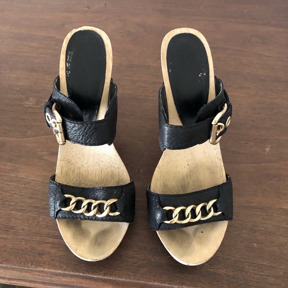 Steve Madden wooden sandals